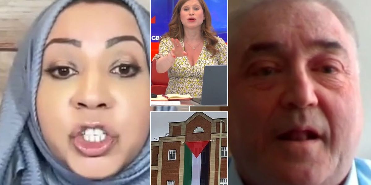 NextImg:'You have NO idea what you're on about!' Emily Carver forced to step in as furious Palestinian flag row erupts on GB News