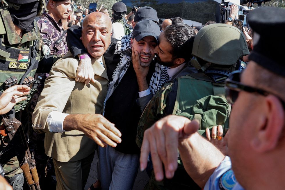 Palestinian prisoners released by Israel