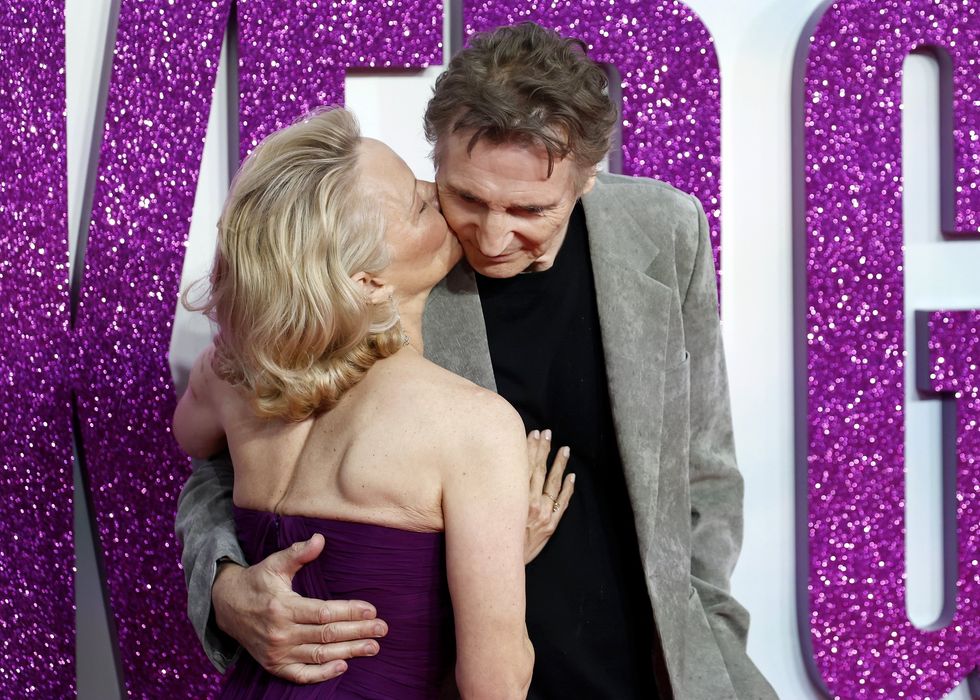 Pamela Anderson and Liam Neeson