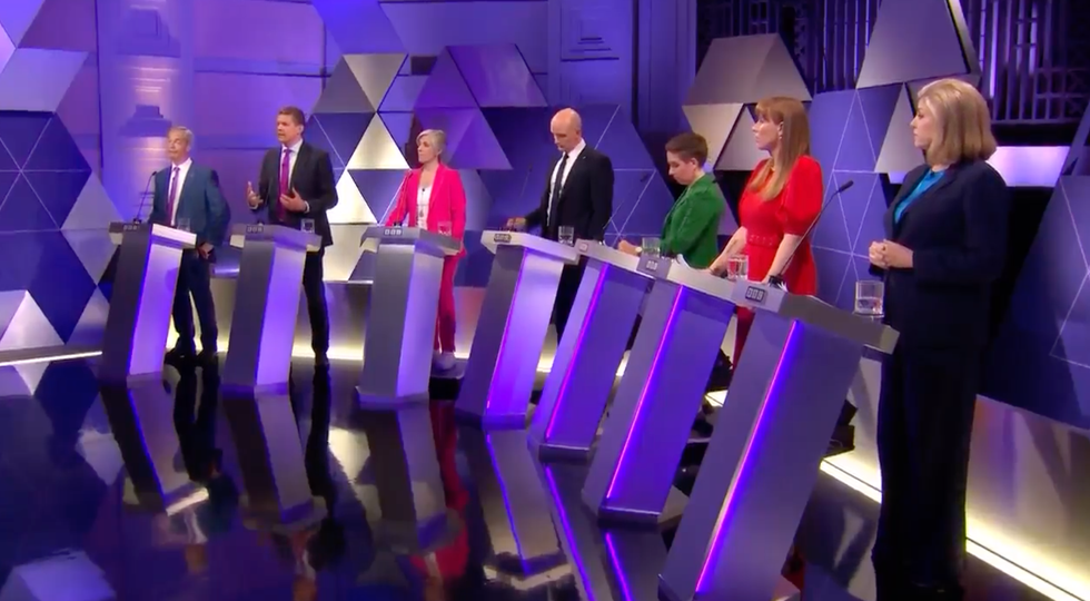 Panelists on the televised election debate