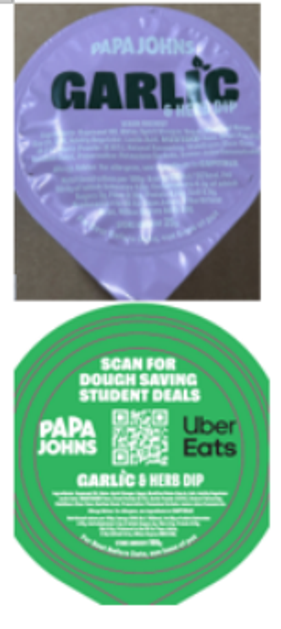 Papa John's dips