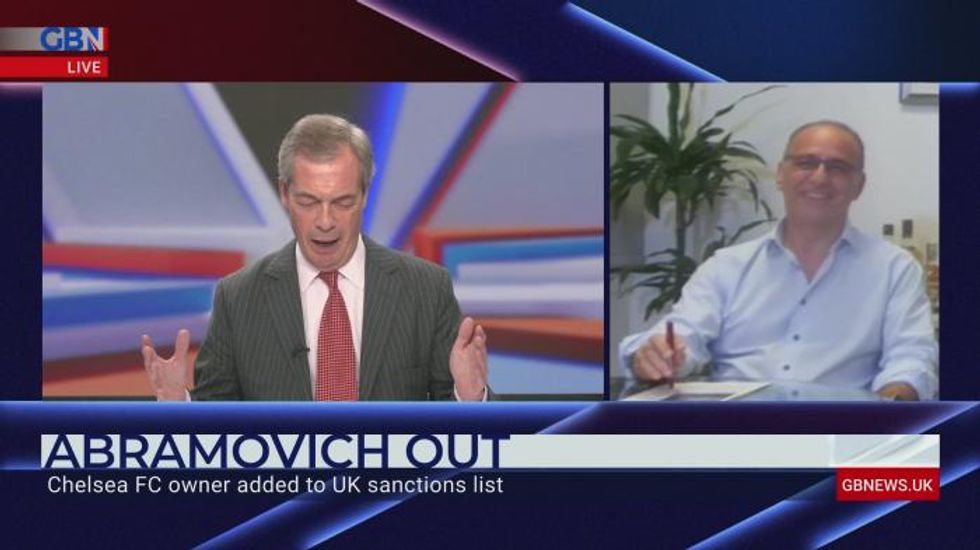 Theo Paphitis tells Nigel Farage Russian 'oligarchs are fair game' amid Ukraine invasion