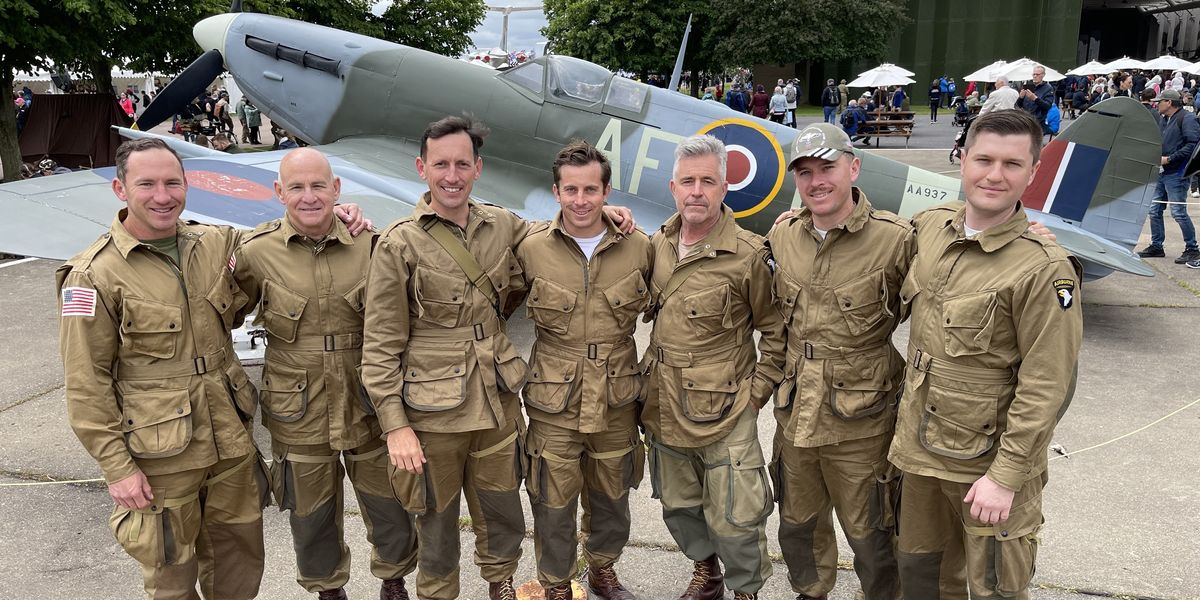 NextImg:Parachutists drop into Normandy for D-Day commemorations - 'We owe them everything'