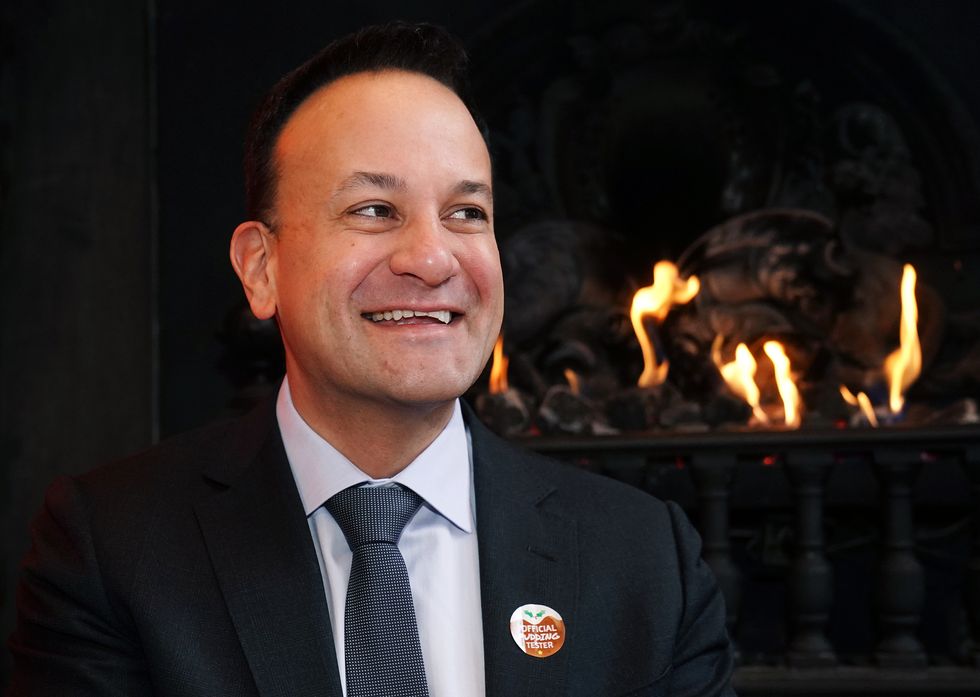 ***PARENAL PERMISSION GRANTED**** Taoiseach Leo Varadkar attends a Christmas lunch held for Ukrainian women and children at Vicar Street, Dublin. Over 100 members of the Ukrainian community in Ireland gathered for a very special lunch hosted by Harry Crosbie at his Vicar St venue in conjunction with Irish Red Cross along with the representative group Ukrainian Action in Ireland. Picture date: Sunday December 18, 2022.