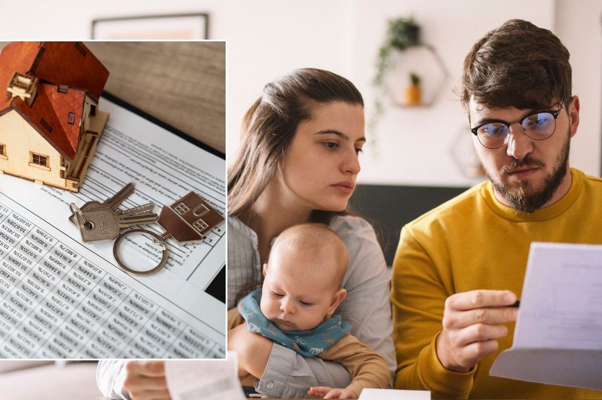 Parents with child and mortgage cost