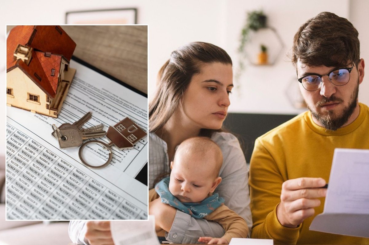 Parents with child and mortgage cost