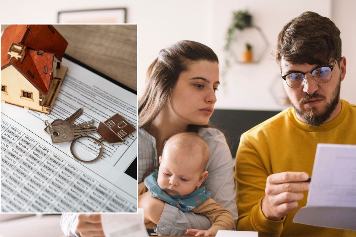 Parents with child and mortgage cost