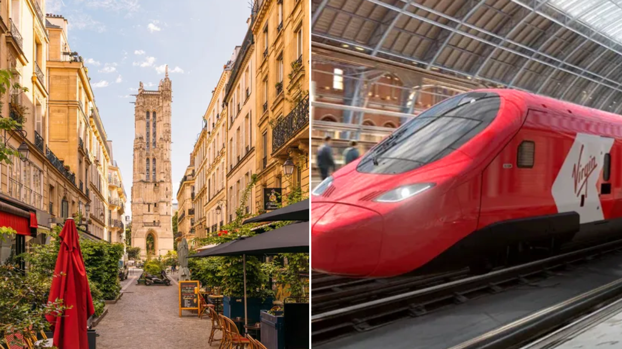 Paris streets / Virgin train