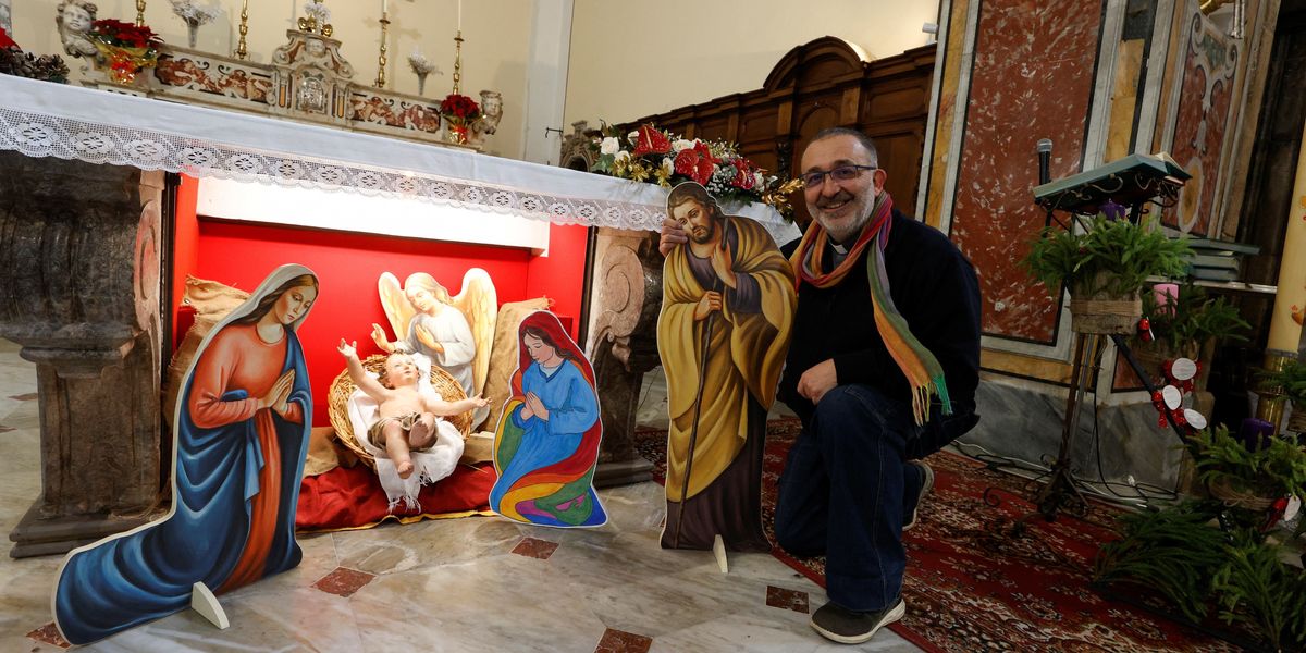 NextImg:Priest sparks woke row and Christmas fury after replacing Nativity's Joseph for same-sex couple