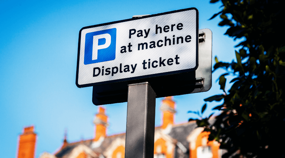 Parking display sign