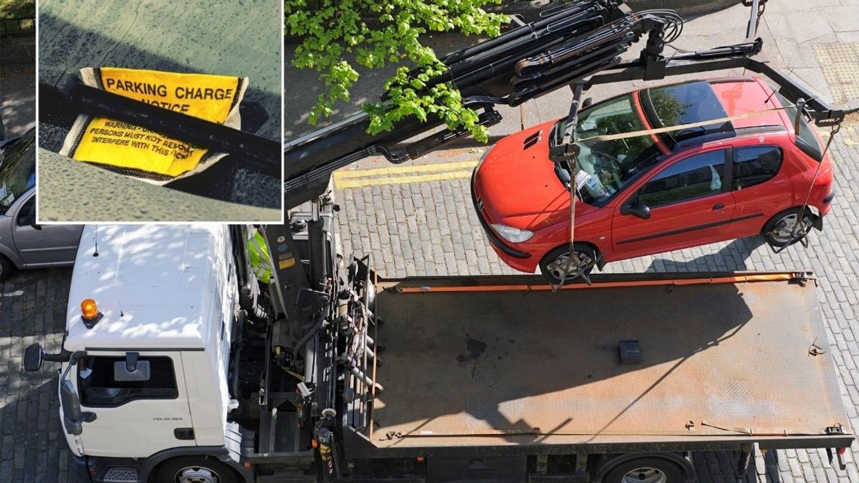 Parking fine and a car being seized