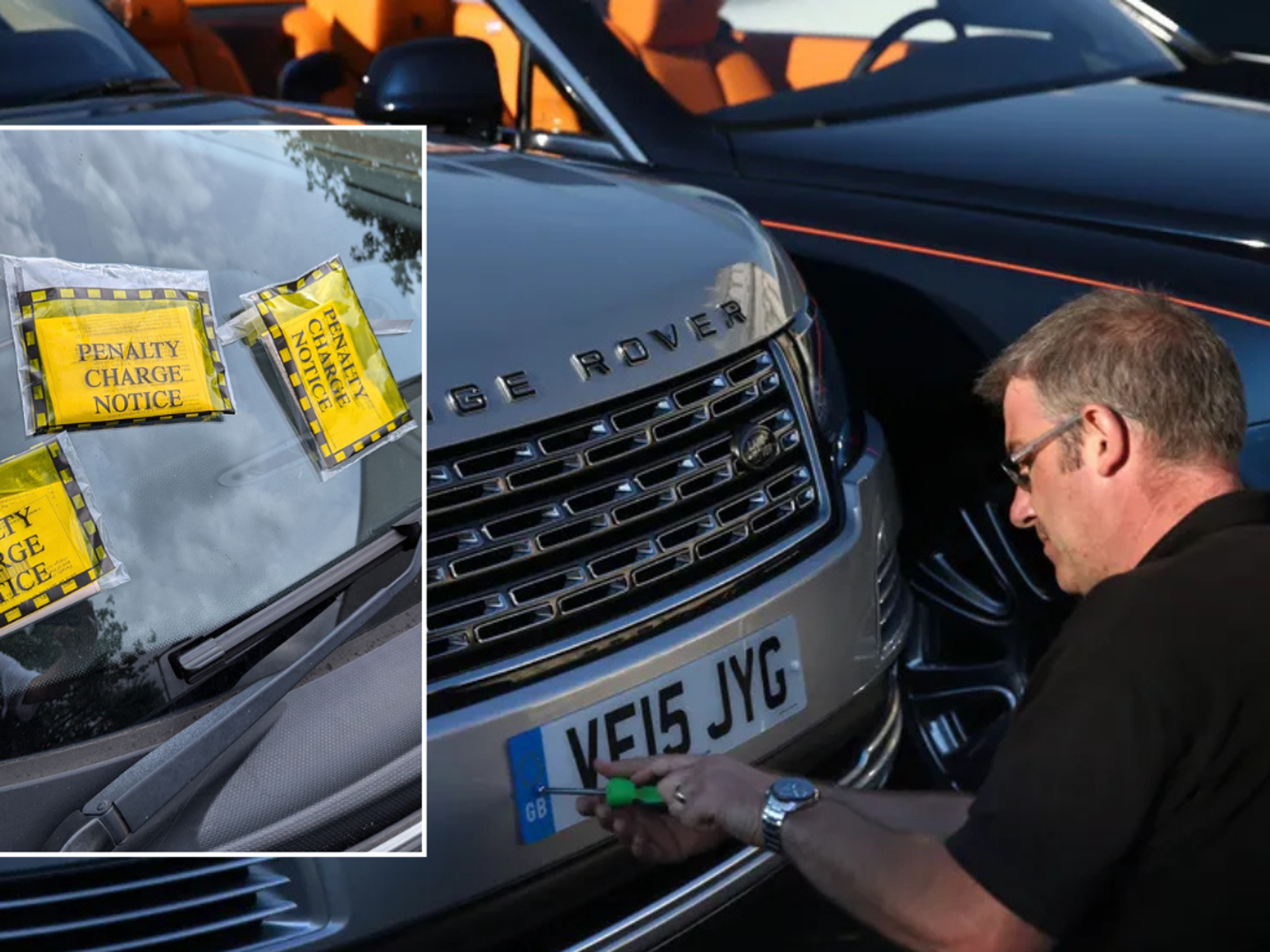 Parking fines and UK number plate