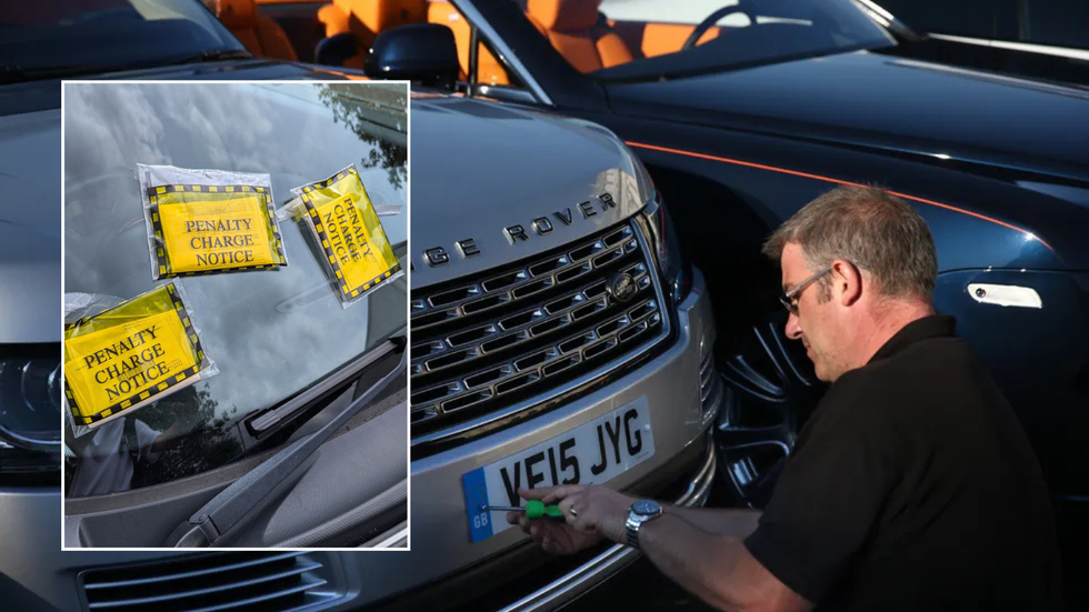 Parking fines and UK number plate