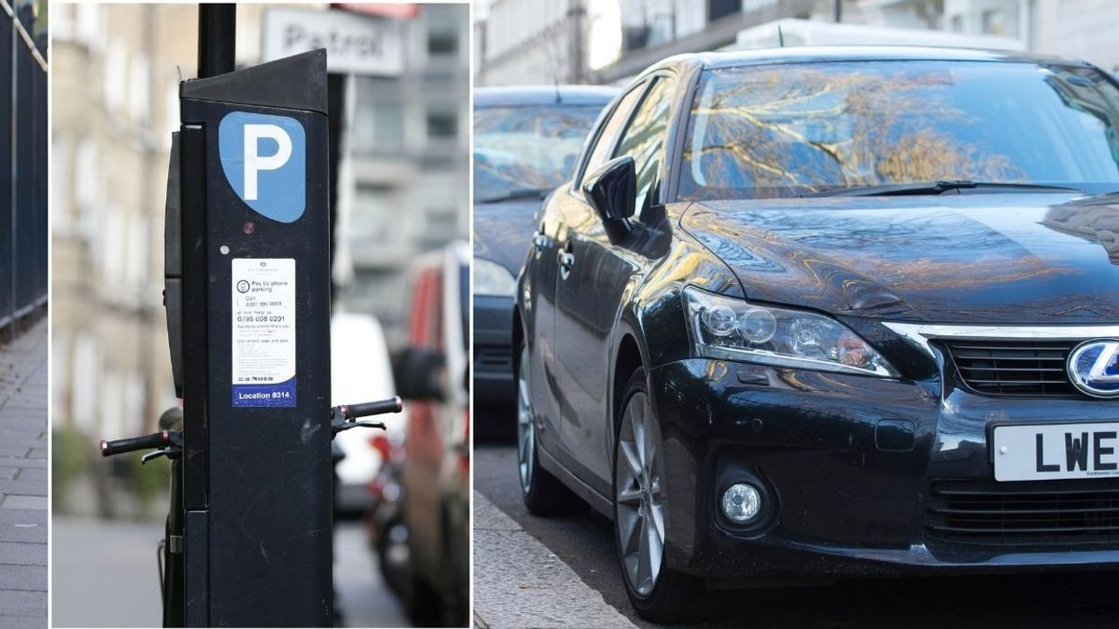 Parking metre and cars parked