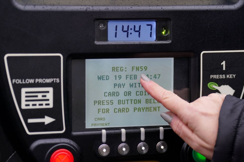 Parking payment machine