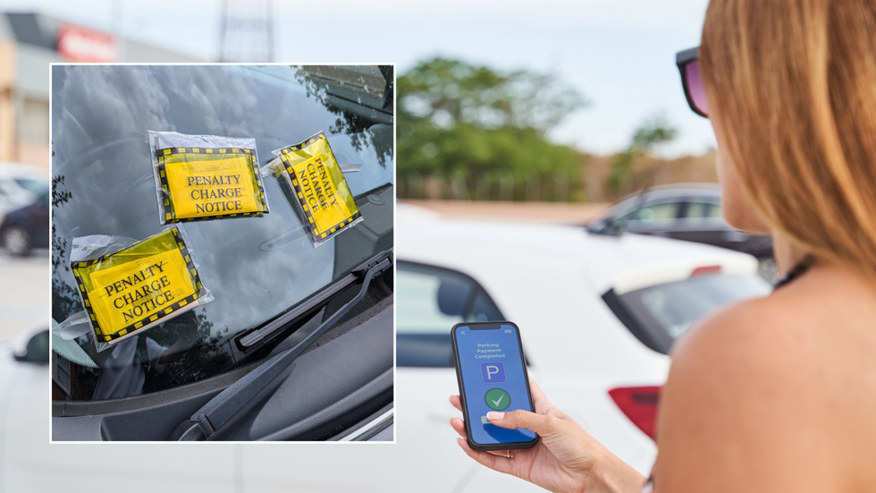 Parking ticket and app