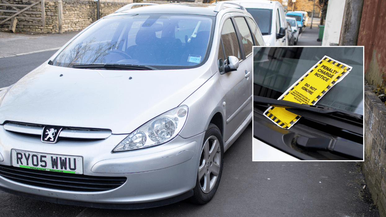 Parking ticket and pavement parking on kerb