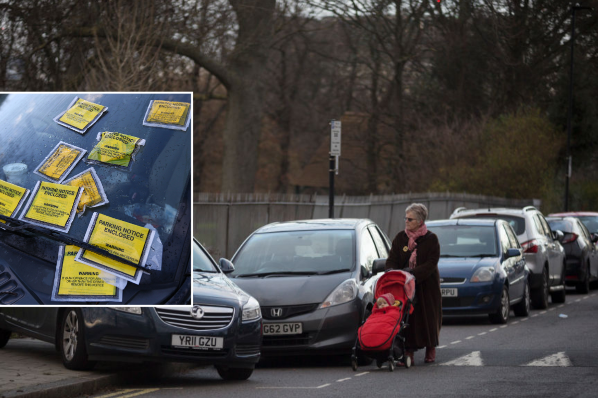 Parking ticket and pavement parking