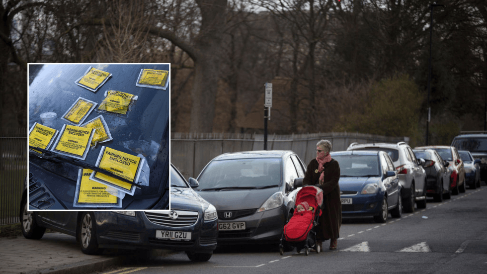 Parking ticket and pavement parking