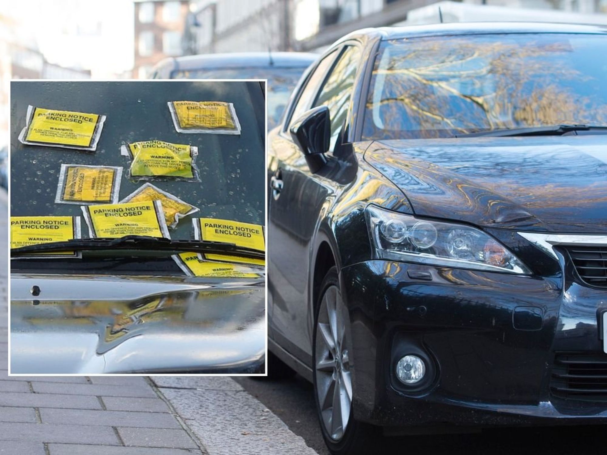 Parking tickets and a parked car