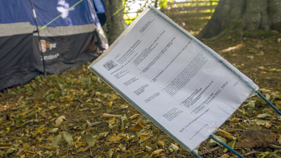 Part of a court course summons letter