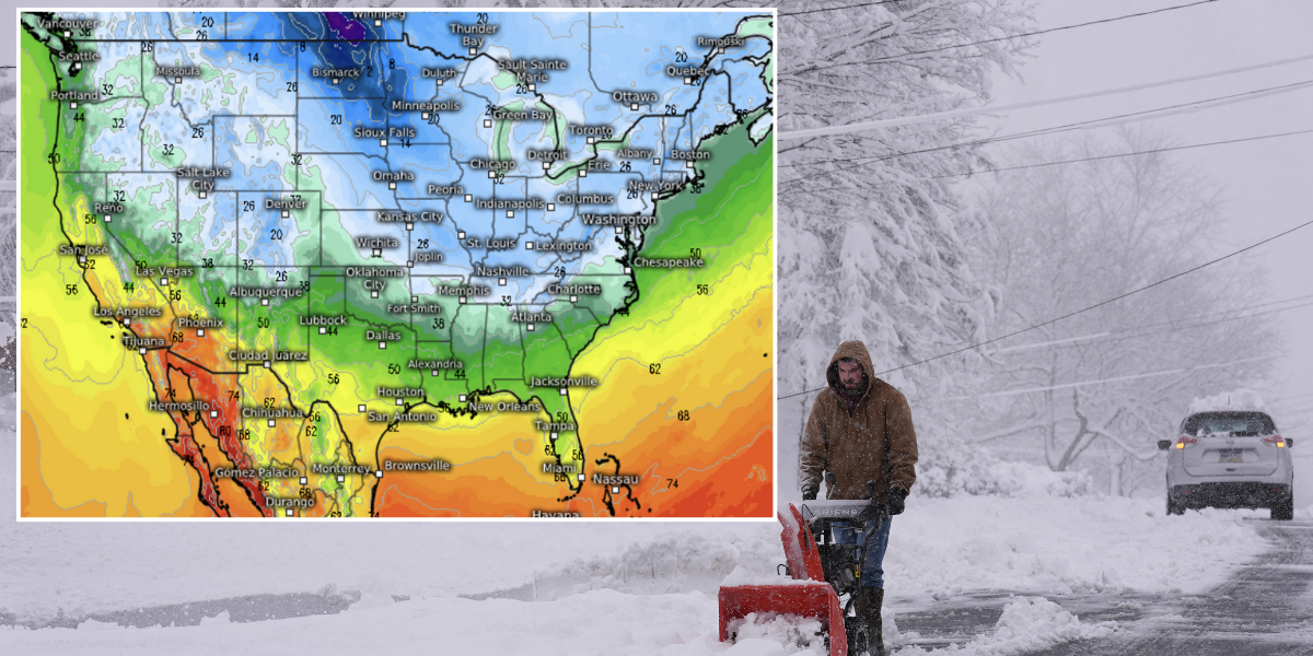 NextImg:US weather: 'Arctic outbreak' threatens up to 3ft of Thanksgiving snow as 13 states brace for disruption