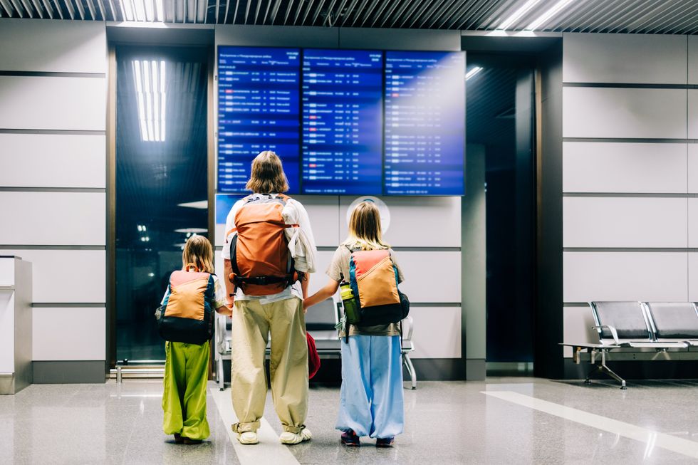 Passengers at an airport