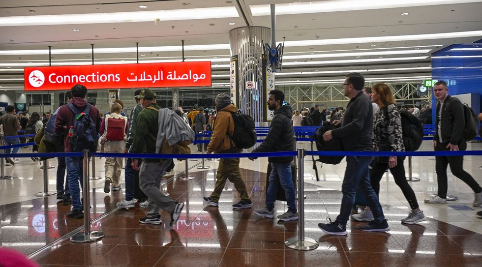 Passengers stranded at Dubai Airport
