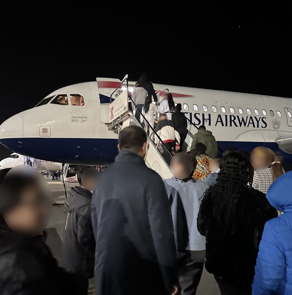 Passengers were taken off the flight