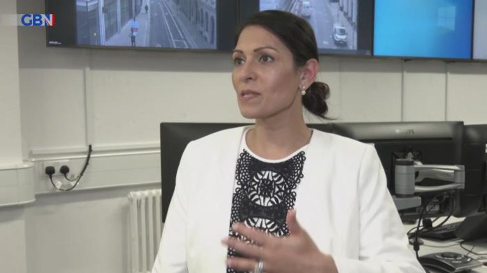 Priti Patel confronted by police officers 'struggling to make ends meet'