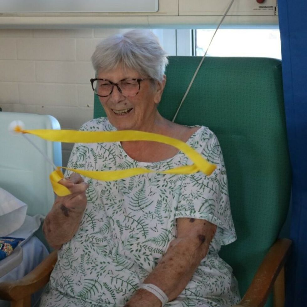 Patient enjoying the dance session