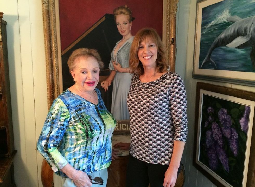 Patricia Bredin pictured with reporter Anne-Marie Tasker