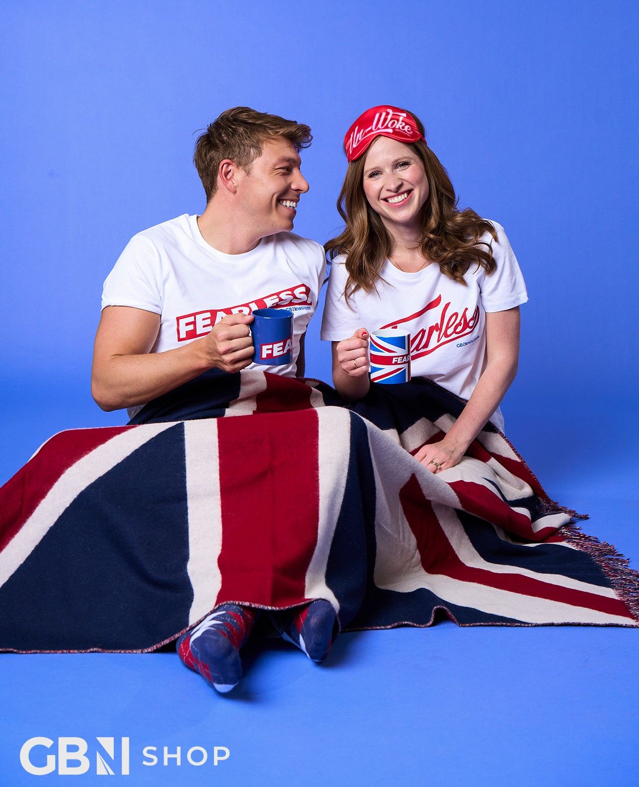 Patrick Christys and Emily Carver modelled some of the new Fearless collection