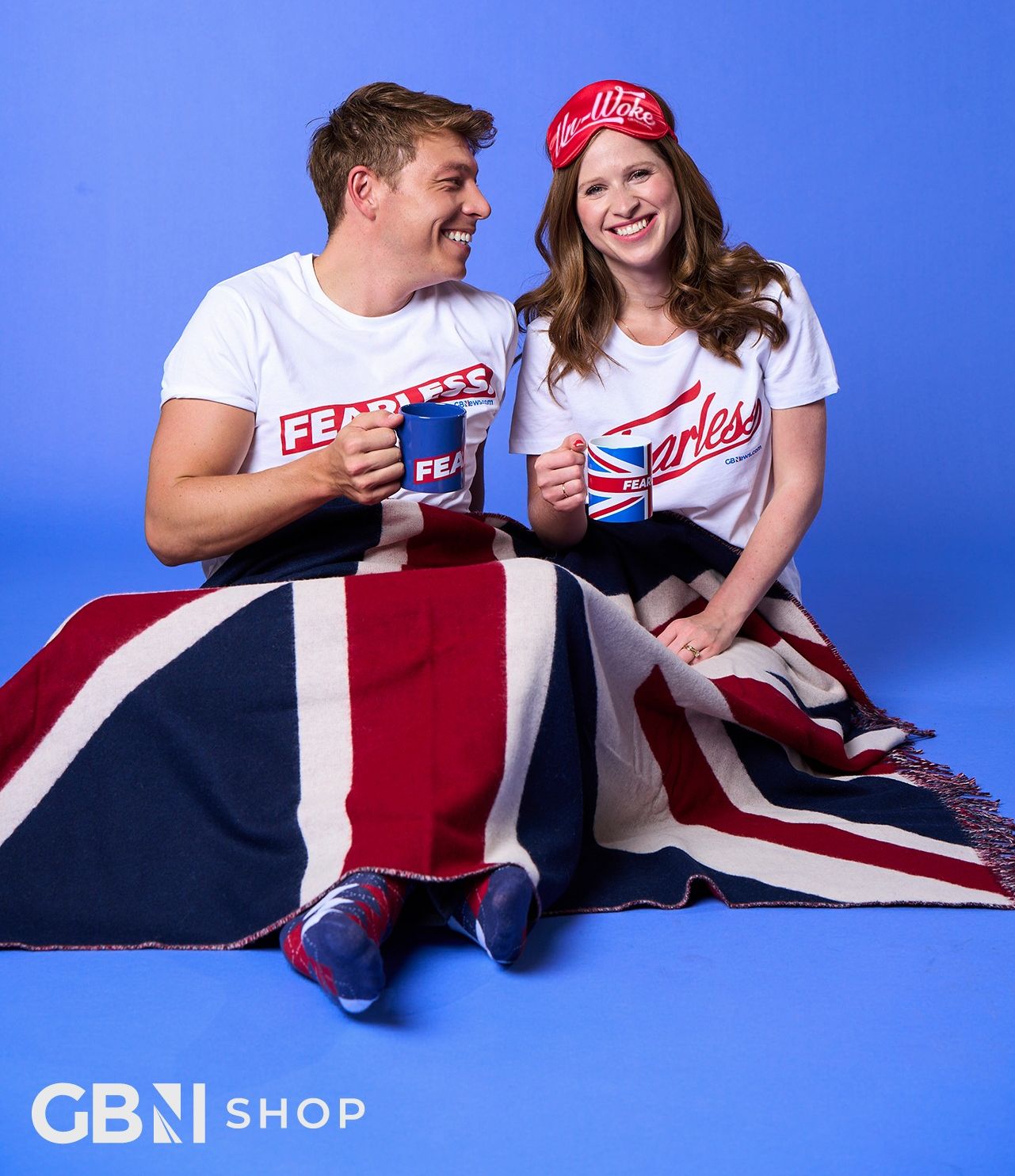 Patrick Christys and Emily Carver modelled some of the new Fearless collection