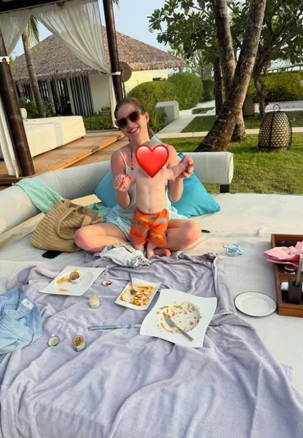 Patrick Christys and Emily Carver's Maldives holiday: Emily and baby George