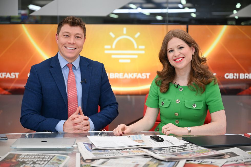 Patrick Christys and Emily Carver