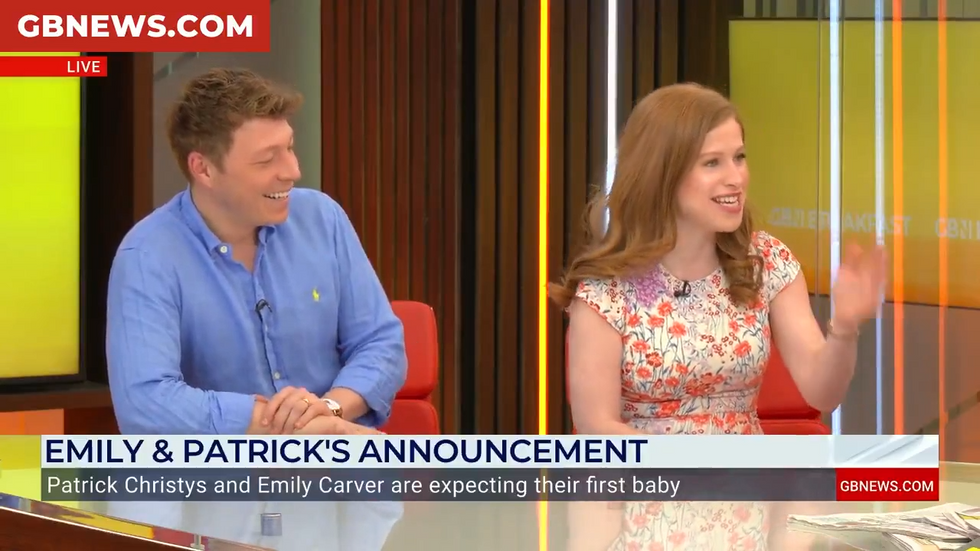 Patrick Christys and Emily Carver
