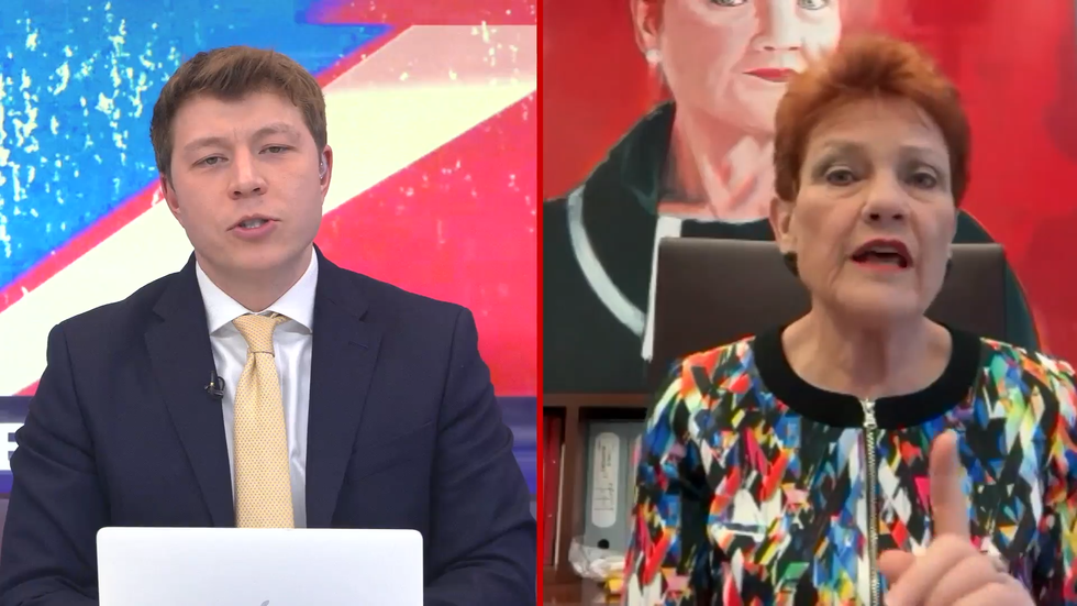 Patrick Christys and Pauline Hanson