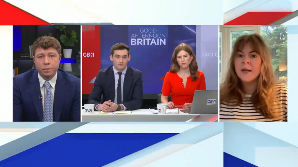 Patrick Christys and Rebecca Reid debate on GB News