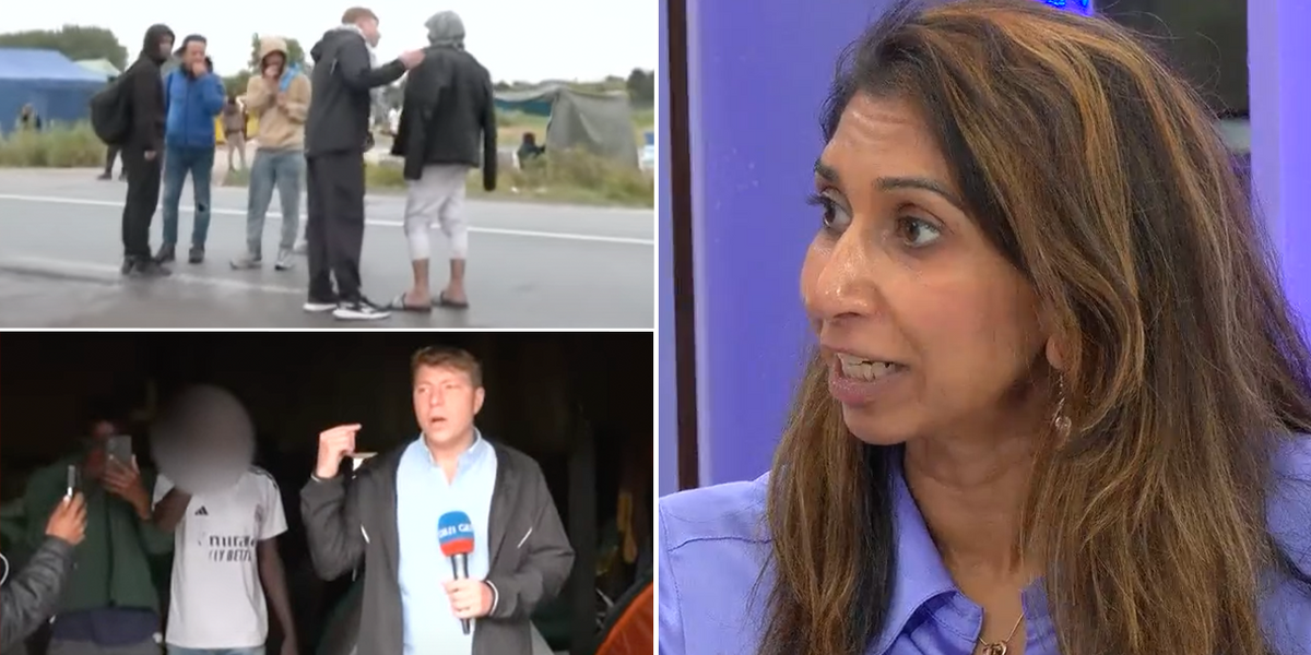 NextImg:‘System is a FARCE!’ Suella Braverman rages at migrant crisis after watching GB News Calais exposé