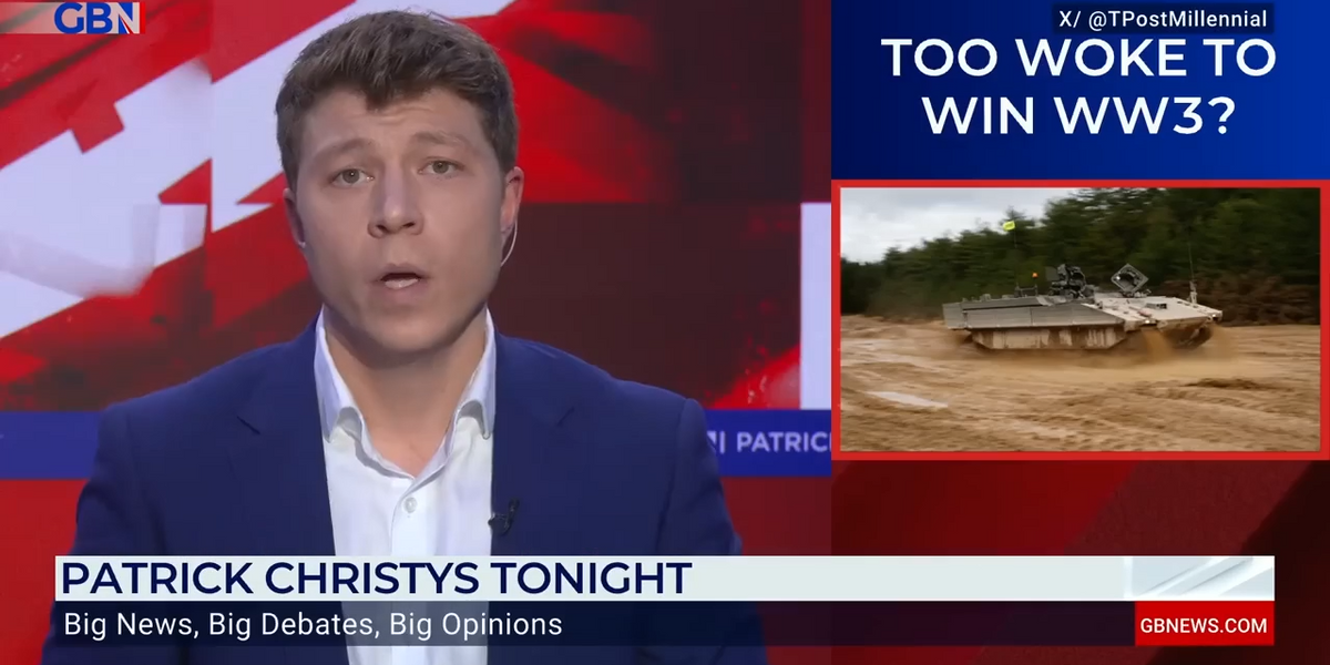 NextImg:'We are too WOKE to win a war!' Patrick Christys slams Gen Z for lack of 'strength'