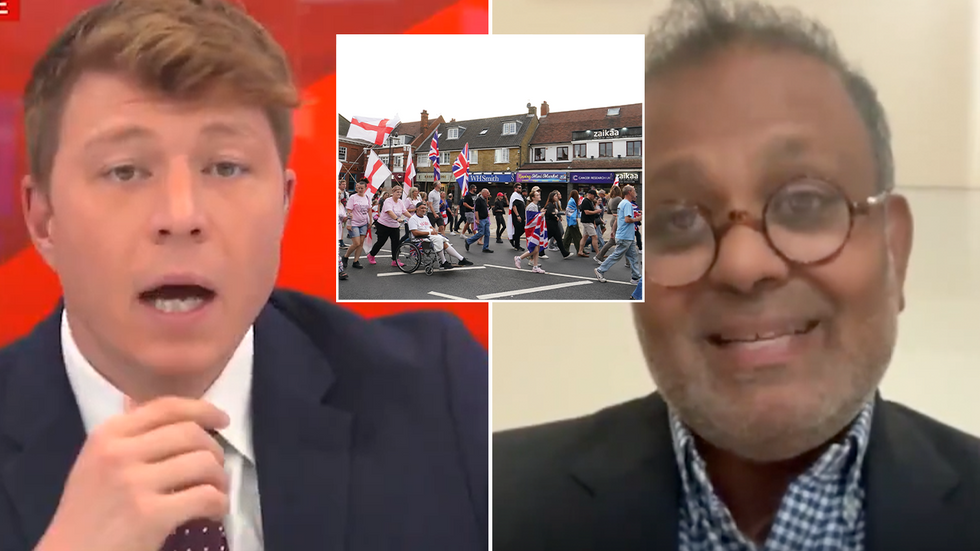 Patrick Christys clashed with Mr Sampson on GB News
