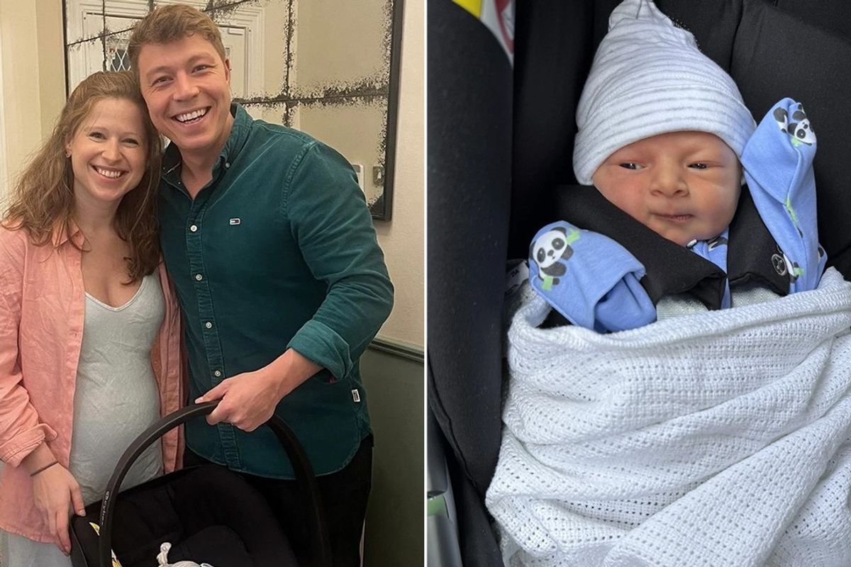 Patrick Christys, Emily Carver, baby George