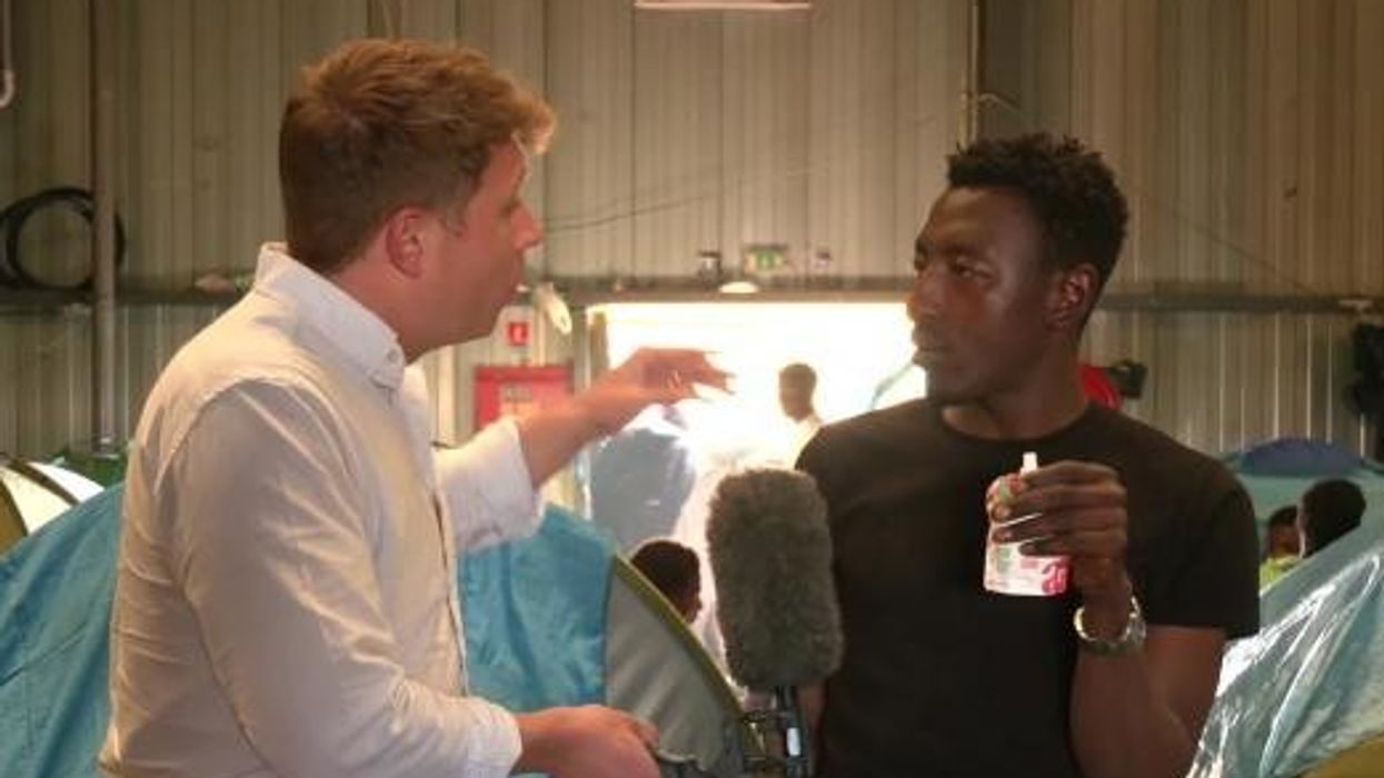 Patrick Christys in Calais