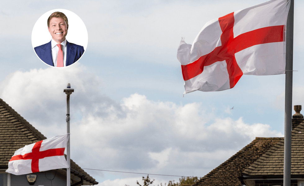 Patrick Christys (left), St George\u2019s Cross (right)