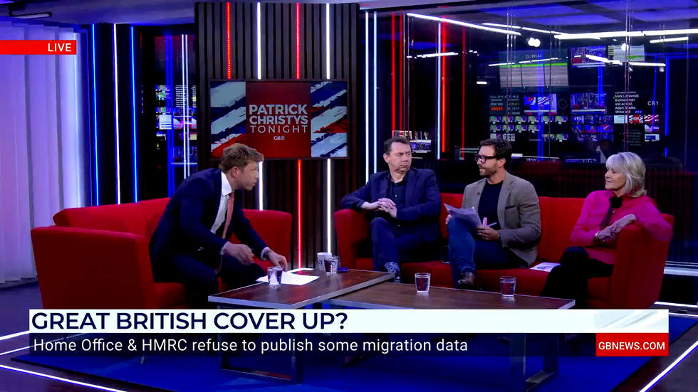 Patrick Christys, Mark Littlewood, Adam Brooks and Nina Myskow