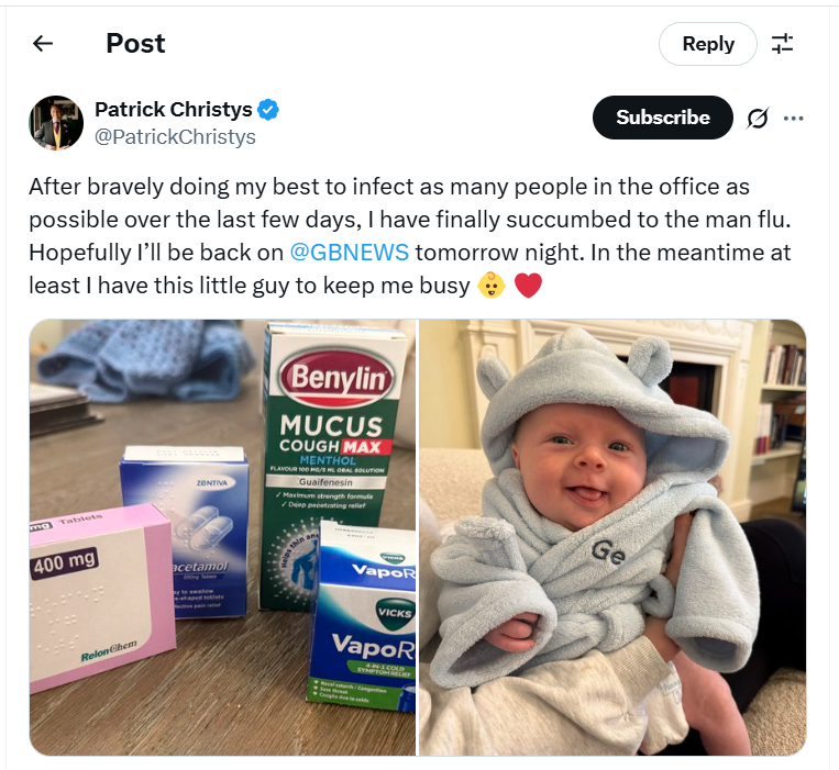 Patrick Christys post