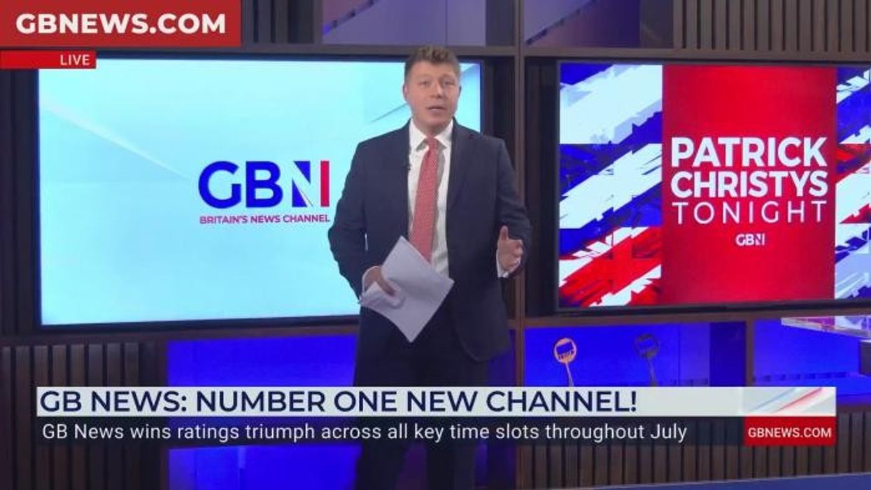 'Thank you for making GB News Britain's number one news channel!', says Patrick Christys