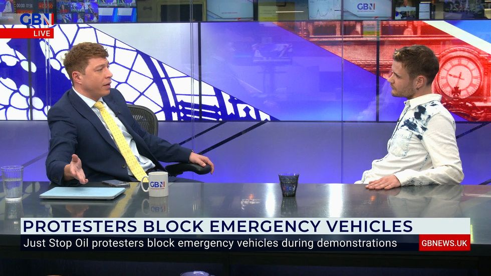 Patrick Christys spoke with Just Stop Oil's James Skeet