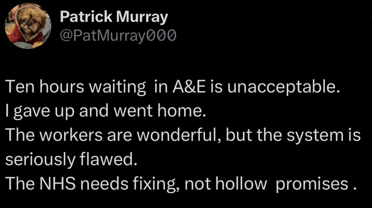 Patrick Murray NHS tweet